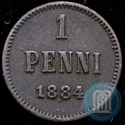 Фото 1 пенни 1884 года  