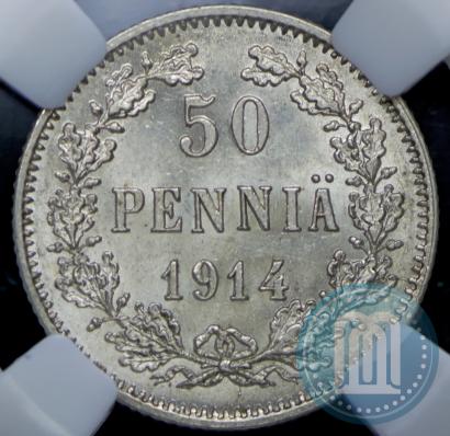 Фото 50 пенни 1914 года S 