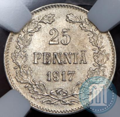 Picture 25 pennia 1917 year S 