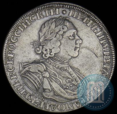 Picture 1 rouble 1724 year СПБ "Sun rouble, portrait in armour"