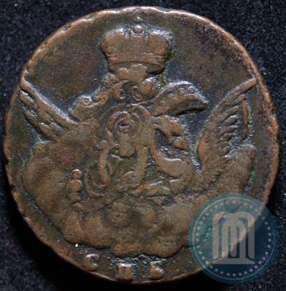 Picture 1 kopeck 1756 year СПБ 