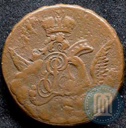 Picture 1 kopeck 1756 year  