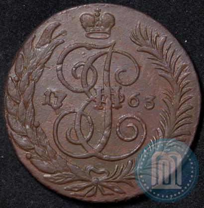 Picture 5 kopecks 1763 year СМ 