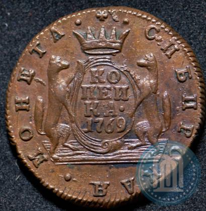 Picture 1 kopeck 1769 year КМ 
