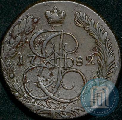 Фото 5 копеек 1782 года КМ 
