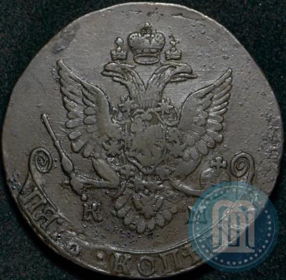 Фото 5 копеек 1782 года КМ 