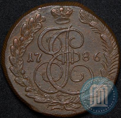 Фото 5 копеек 1786 года КМ 