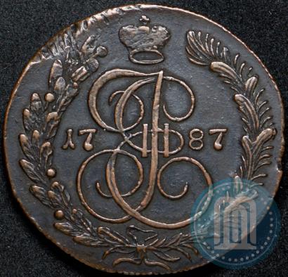 Фото 5 копеек 1787 года КМ 