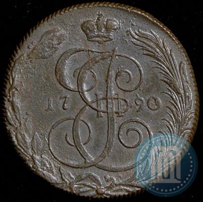 Фото 5 копеек 1790 года КМ 