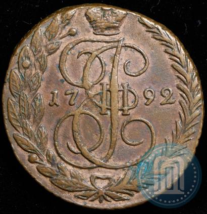 Picture 5 kopecks 1792 year ЕМ 