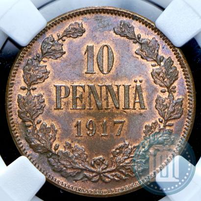 Picture 10 pennia 1917 year  