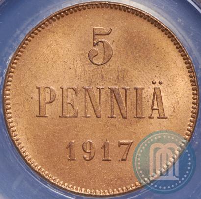 Picture 5 pennia 1917 year  