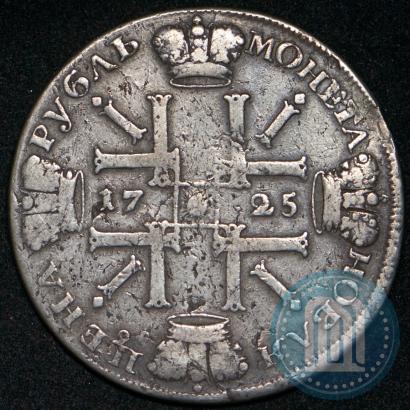 Picture 1 rouble 1725 year СПБ "Sun rouble, portrait in armour"