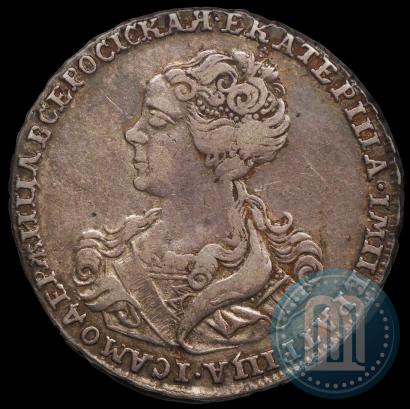 Фото Полтина 1726 года  "Московский тип, портрет влево"