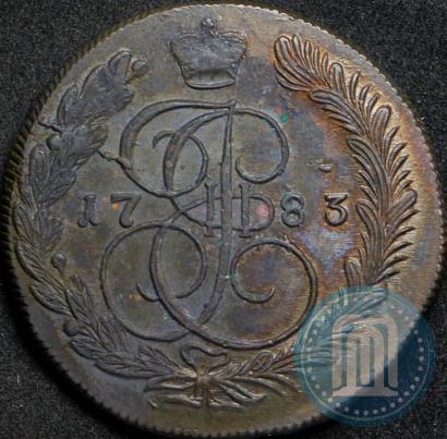 Фото 5 копеек 1783 года КМ 