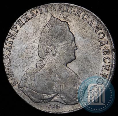 Фото 1 рубль 1786 года СПБ-ЯА 