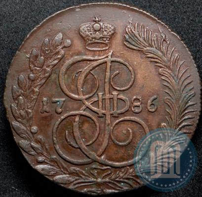 Фото 5 копеек 1786 года КМ 