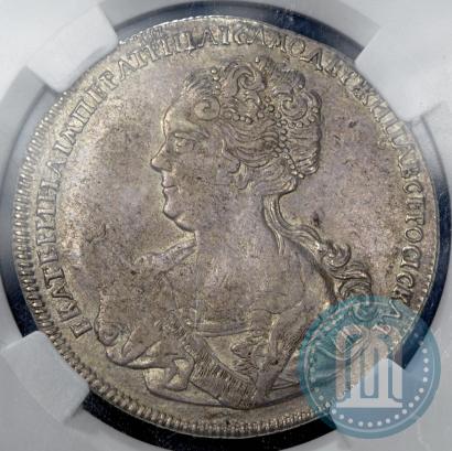 Picture 1 rouble 1725 year СПБ "Petersburg type, portrait turned to the left"