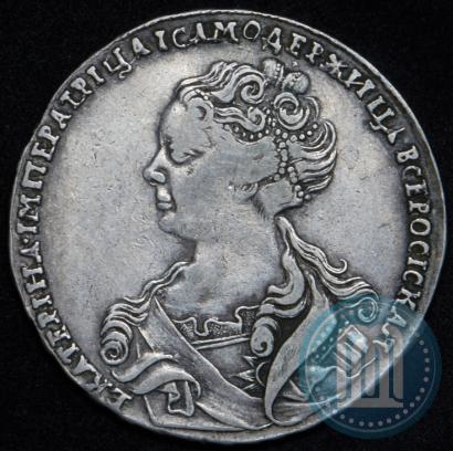 Фото 1 рубль 1726 года  "Московский тип, портрет влево"
