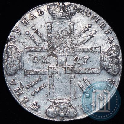 Фото 1 рубль 1727 года СПБ "Петербургский тип"