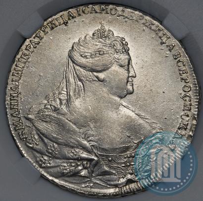 Picture 1 rouble 1737 year  "Moscow type"