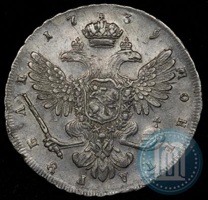 Фото 1 рубль 1739 года СПБ "Петербургский тип"