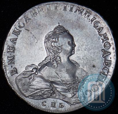 Picture 1 rouble 1754 year СПБ-IМ "Portrait by Benjamin Scott"