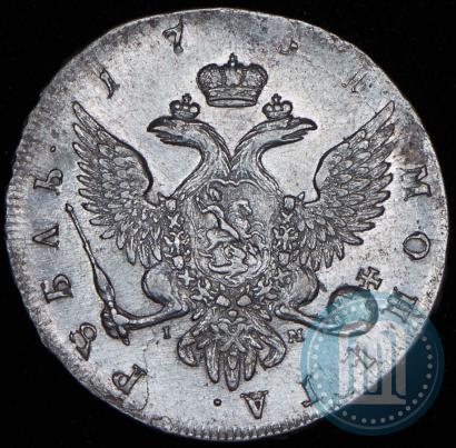 Picture 1 rouble 1754 year СПБ-IМ "Portrait by Benjamin Scott"