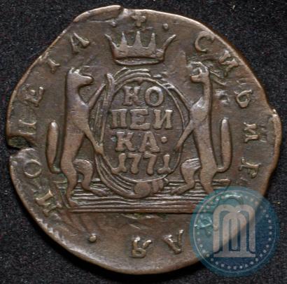 Picture 1 kopeck 1771 year КМ 