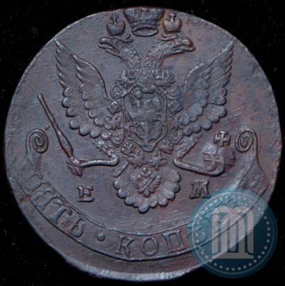 Picture 5 kopecks 1781 year ЕМ 