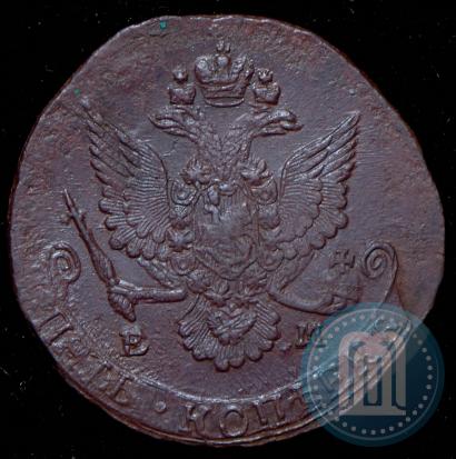 Picture 5 kopecks 1785 year ЕМ 