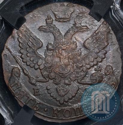 Picture 5 kopecks 1786 year ЕМ 