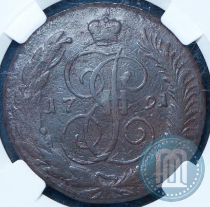 Фото 5 копеек 1791 года ЕМ "Павловский перечекан"