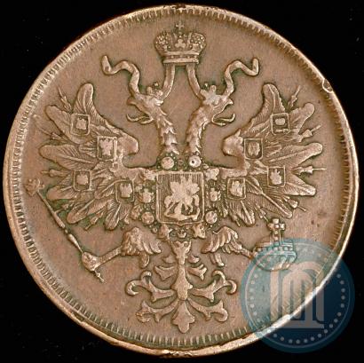 Picture 5 kopecks 1866 year ЕМ 