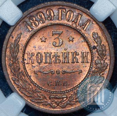 Фото 3 копейки 1899 года СПБ 