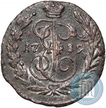 Picture 1 kopeck 1789 year ЕМ 