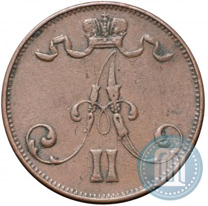 Picture 5 pennia 1875 year  