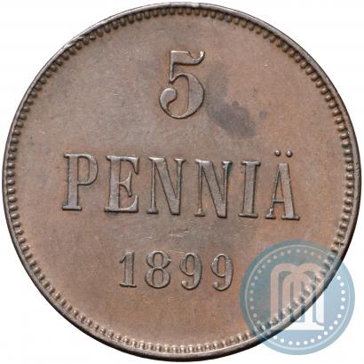 Фото 5 пенни 1899 года  
