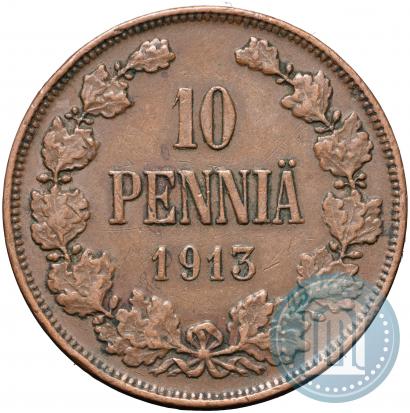 Picture 10 pennia 1913 year  