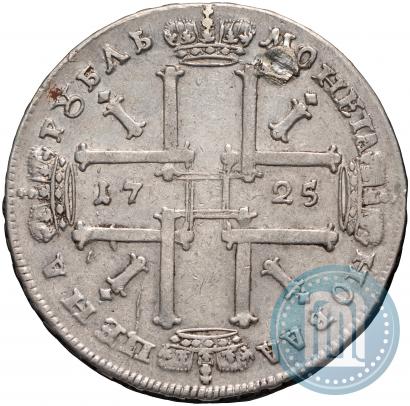 Picture 1 rouble 1725 year  "Portrait in ancient armour"