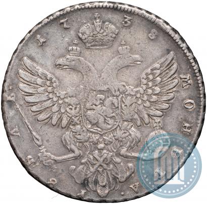 Фото 1 рубль 1738 года  "Петербургский тип"
