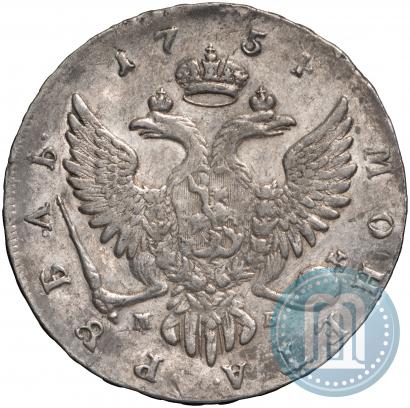 Фото 1 рубль 1754 года ММД-МБ 
