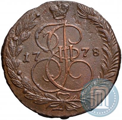 Picture 5 kopecks 1778 year ЕМ 