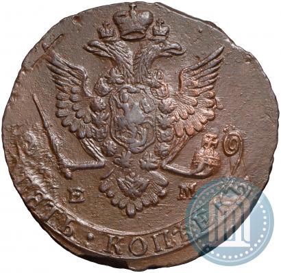 Picture 5 kopecks 1778 year ЕМ 