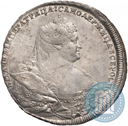 Picture 1 rouble 1737 year  "Moscow type"