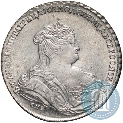 Picture 1 rouble 1738 year СПБ "Petersburg type"