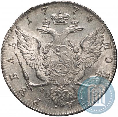 Фото 1 рубль 1774 года СПБ-ФЛ 