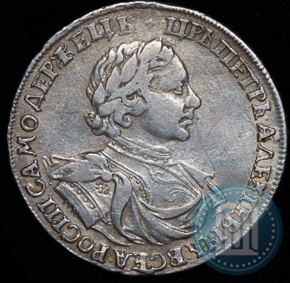 Фото 1 рубль 1719 года OK "Портрет в латах"
