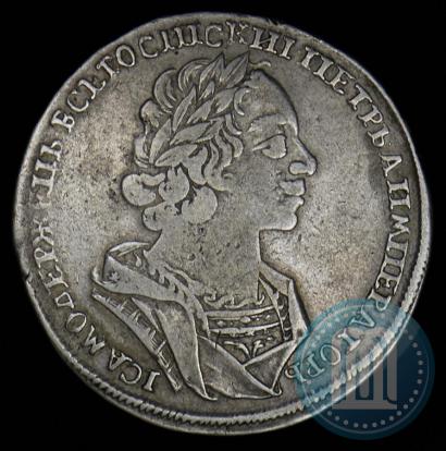 Фото 1 рубль 1724 года  "Портрет в античных доспехах"