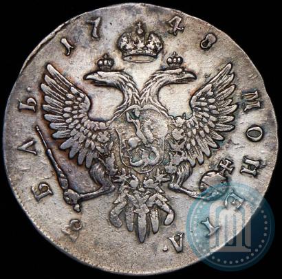 Picture 1 rouble 1748 year ММД 